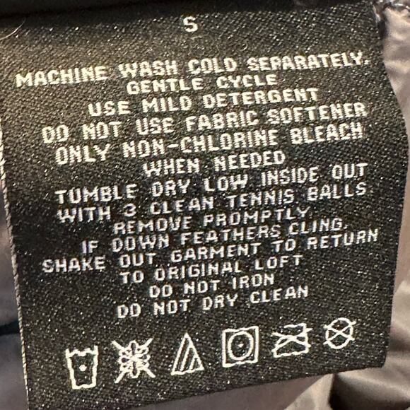 London Fog Lightweight Packable Gray Down Filled Hooded Full Zip Jacket Small - Picture 10 of 10